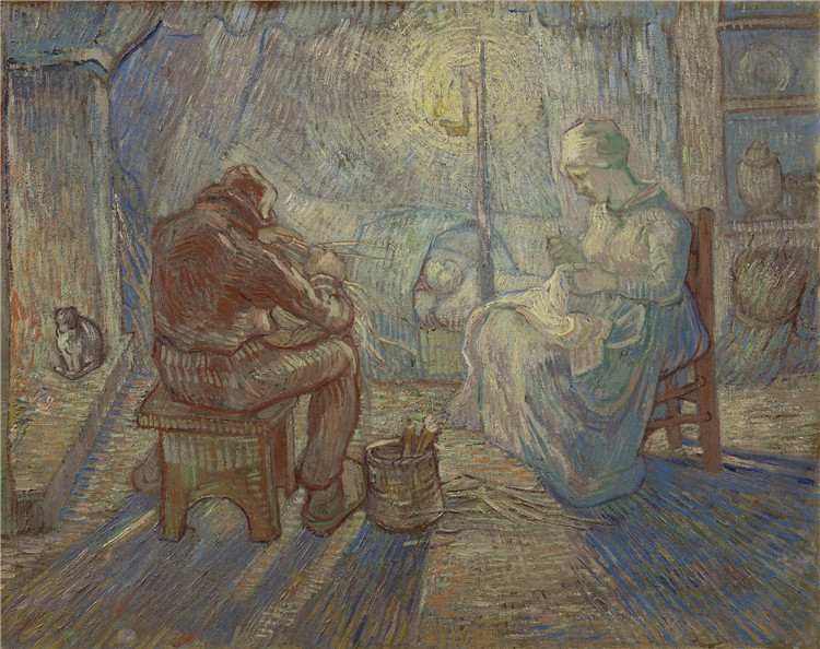 Evening The Watch After Millet Van Gogh Oil Painting